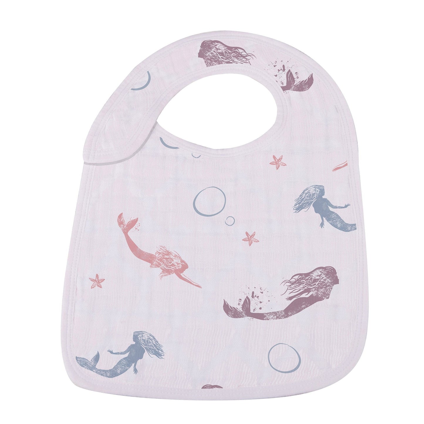 Under The Sea Bamboo Muslin Snap Bibs 3PK - DraftFuel Sports