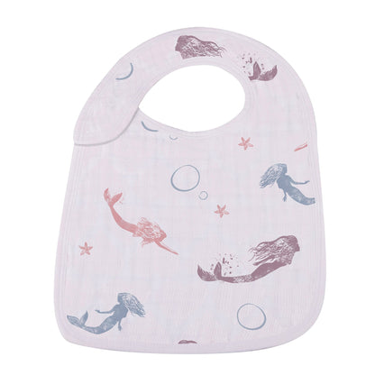 Under The Sea Bamboo Muslin Snap Bibs 3PK - DraftFuel Sports