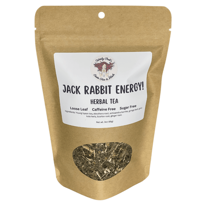 Witchy Pooh's Jack Rabbit Energy Tea - Loose Leaf Herbal Tea, Caffeine Free, Sugar Free - DraftFuel Sports